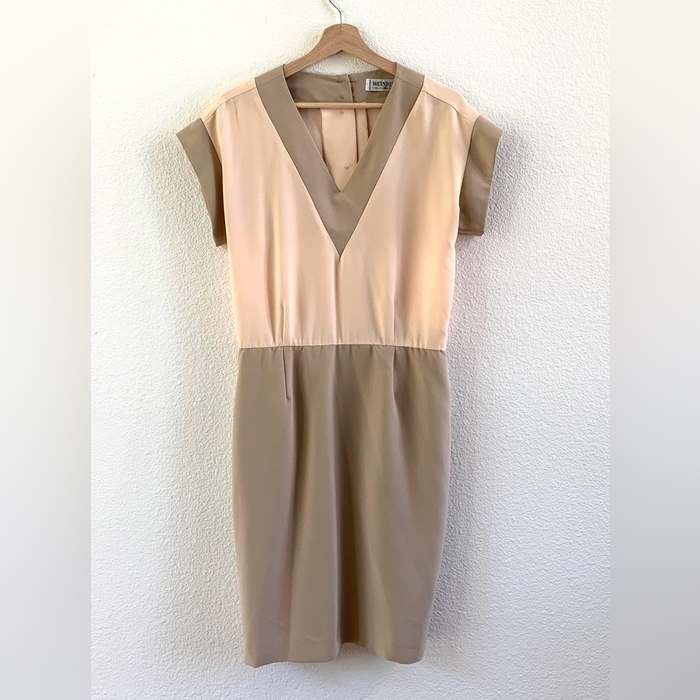 Vintage Luxury French Professional / Cocktail Midi Dress, Made in France, Sz Med